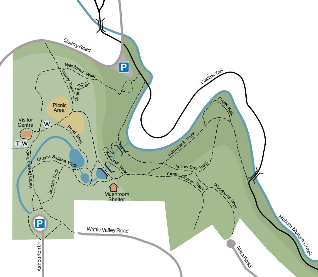 Yarran Dheran reserve map